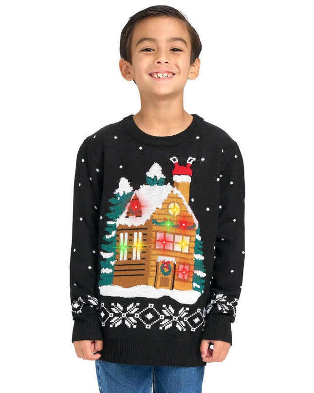 Boy's Light Show Ugly Christmas Sweater