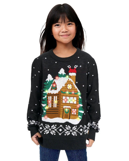 Girl's Light Show Ugly Christmas Sweater