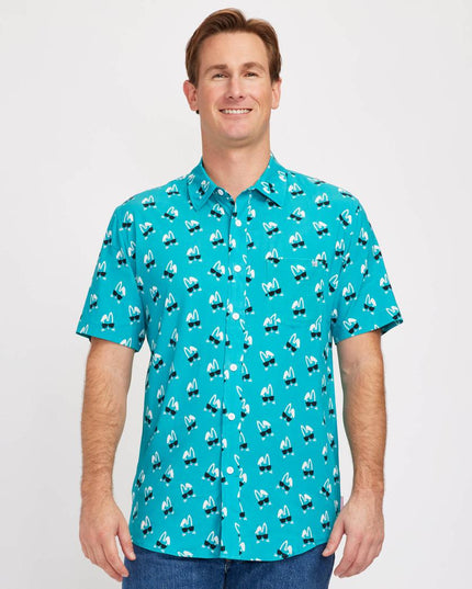 Men's Sunny Bunny Button Down Shirt