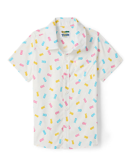 Boy's PEEPS® Party Peeple Button Down Shirt