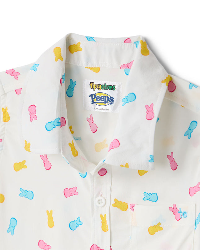 Toddler Boy's PEEPS® Party Peeple Button Down Shirt