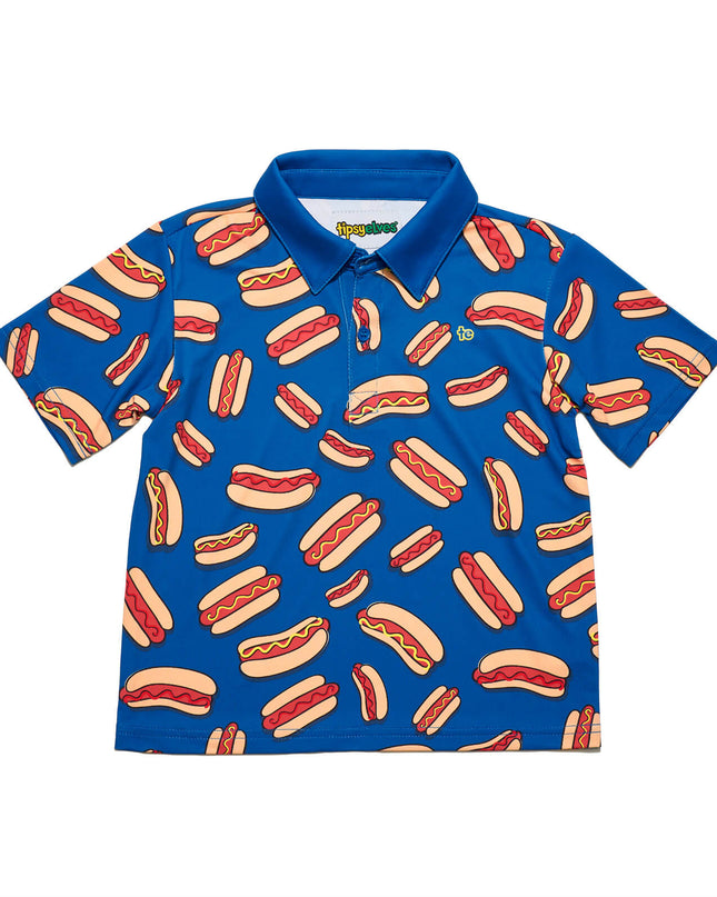 Toddler Boy's Hot Dog Golf Polo