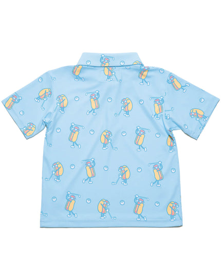 Toddler Boy's Sizzlin' Swing Golf Polo