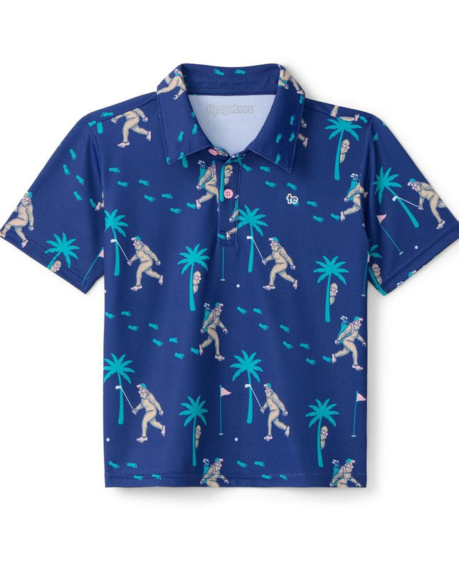 Toddler Boy's Bigfoot Bogey Golf Polo