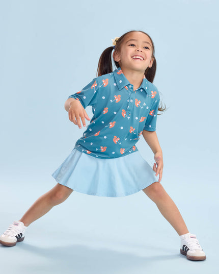 Toddler Girl's Squirrel! Golf Polo