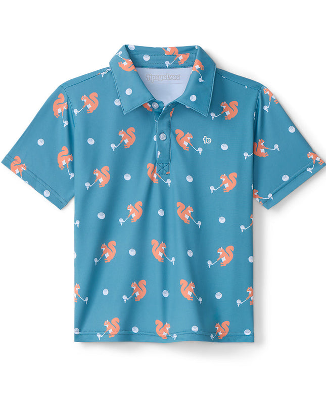 Toddler Girl's Squirrel! Golf Polo