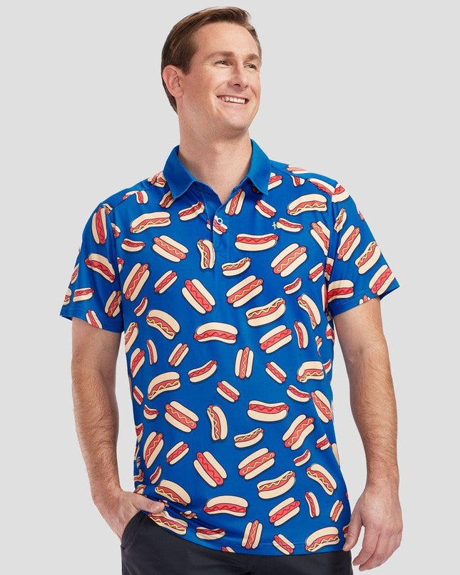 Men's Hot Dog Polo Shirt