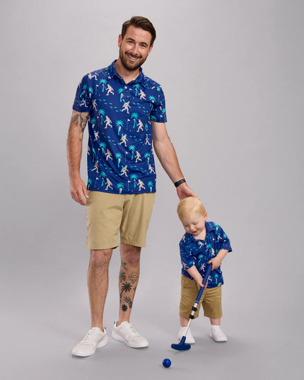 Toddler Boy's Bigfoot Bogey Golf Polo