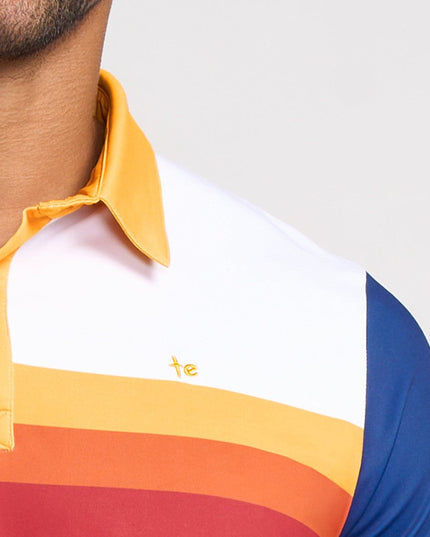 Men's Slice of Sunset Disc Golf Polo