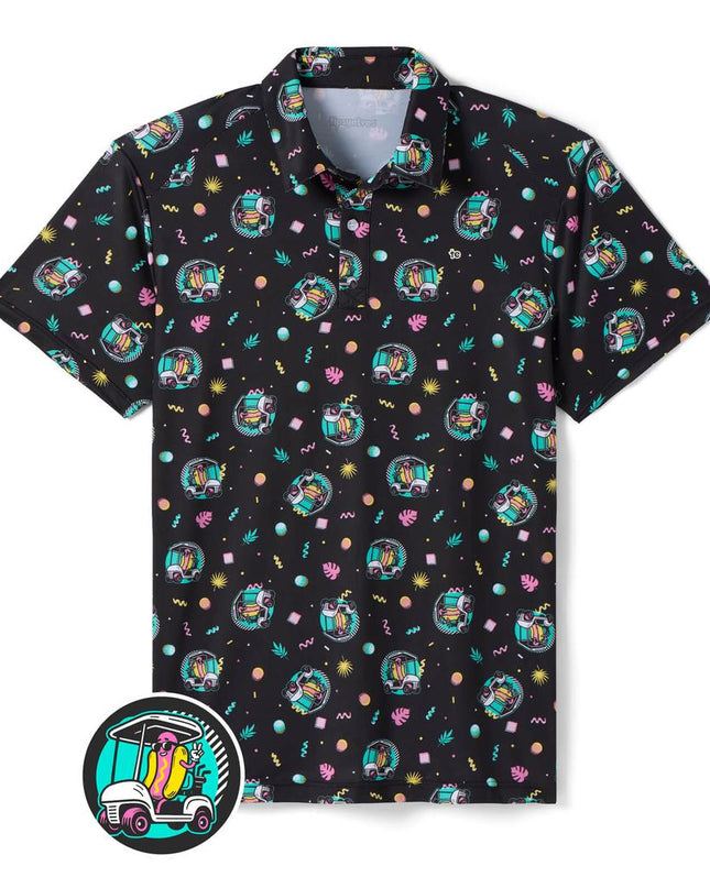 Men's Cart Dog Golf Polo