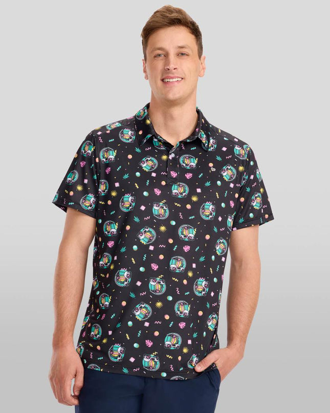 Men's Cart Dog Golf Polo
