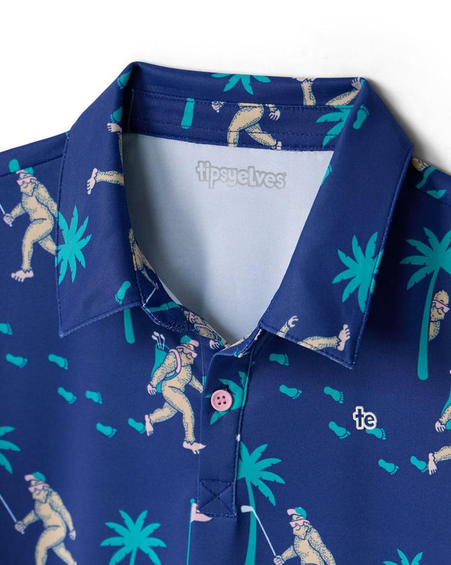 Toddler Boy's Bigfoot Bogey Golf Polo