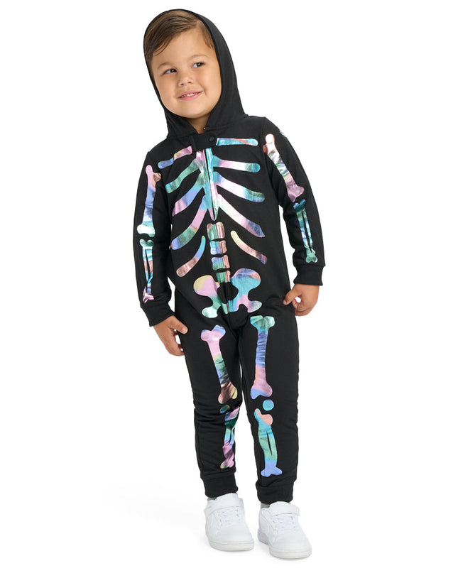 Toddler Boy's Iridescent Skeleton Costume