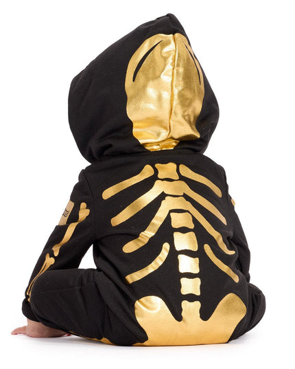 Baby Boy's Gold Skeleton Costume