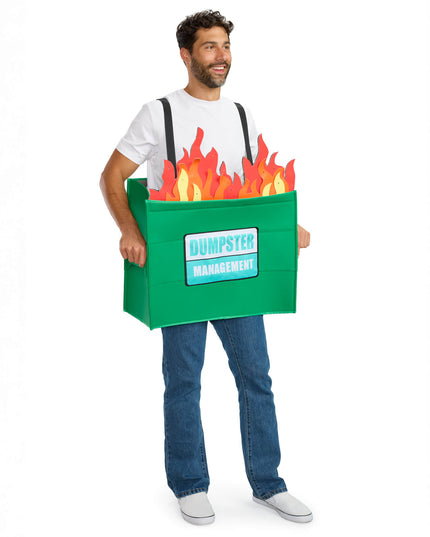 Men's Dumpster Fire Light Up Costume