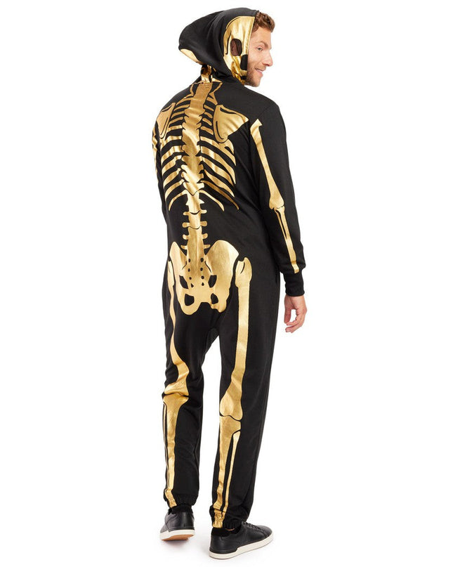 Gold Skeleton Couples Costumes