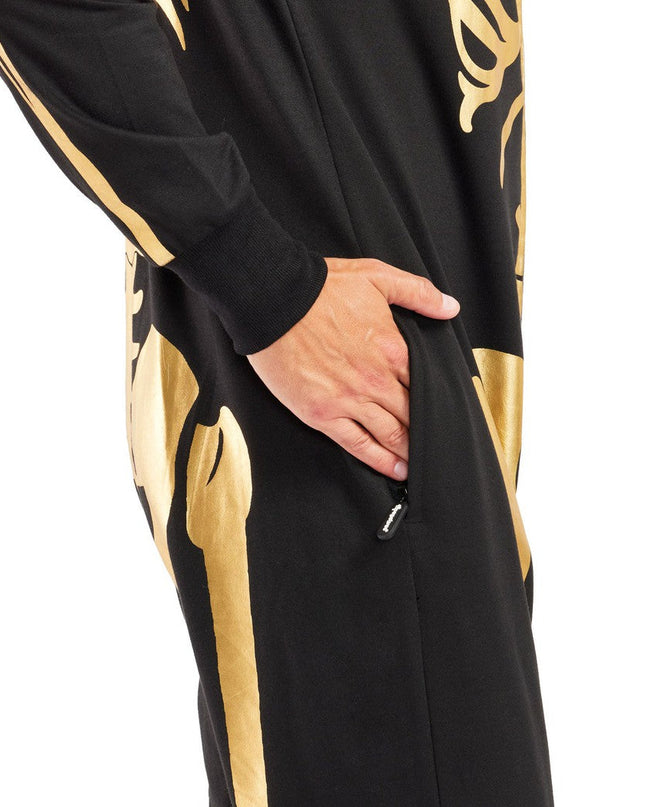 Men's Gold Skeleton Costume