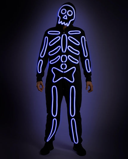 Men's Neon LED Skeleton Costume