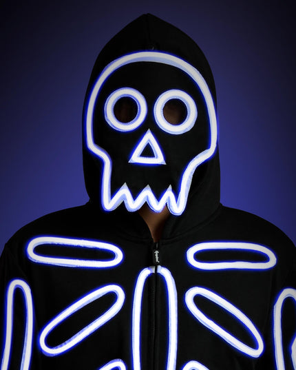 Men's Neon LED Skeleton Costume