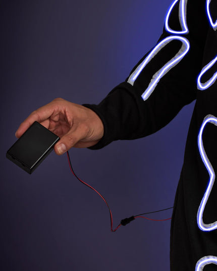 Men's Neon LED Skeleton Costume