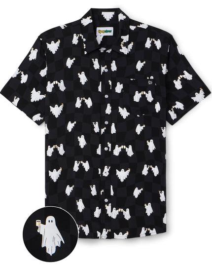 Men's BOOze Ghost Button Down Shirt