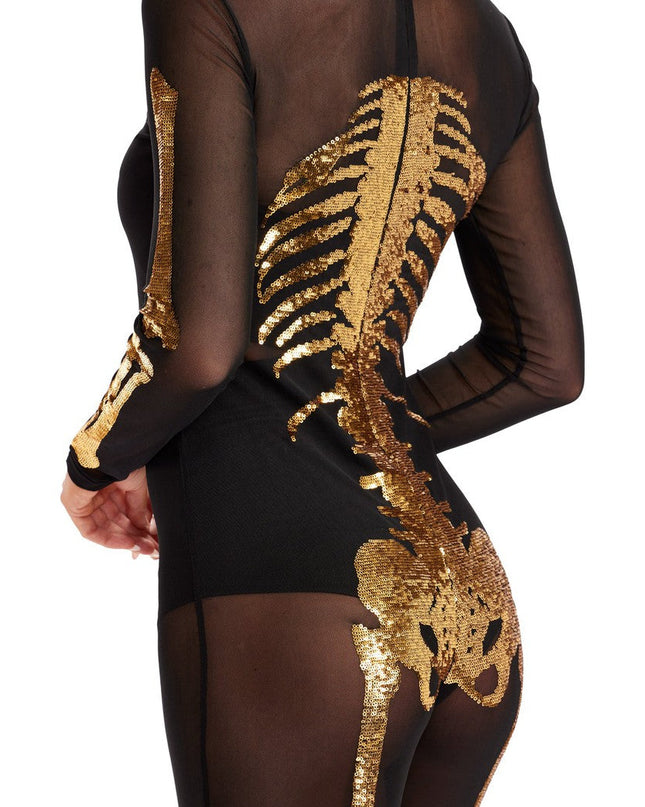 Gold Skeleton Couples Costumes