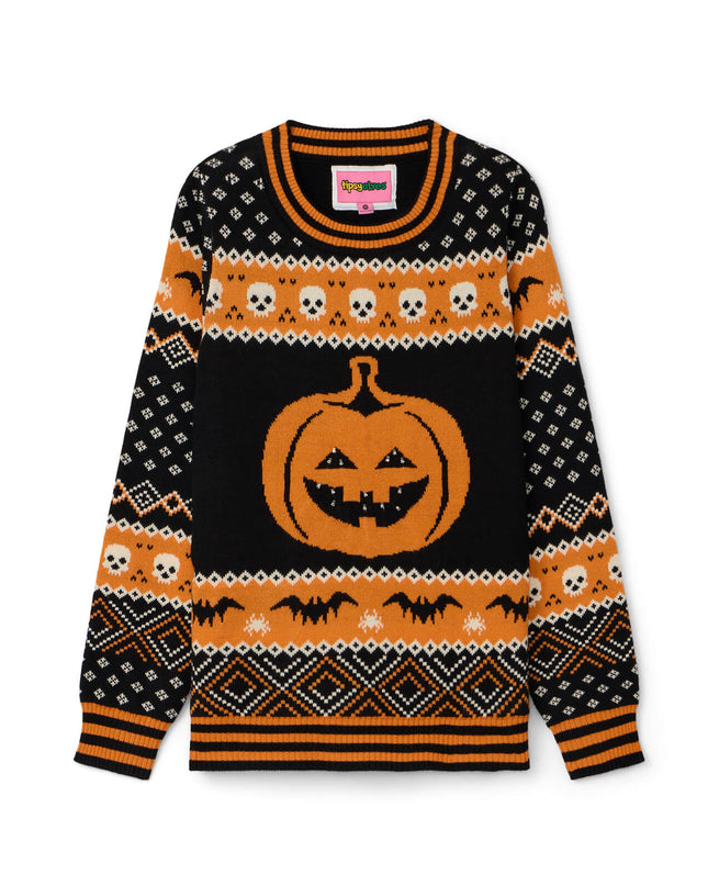 Women's Pumpkin Light Up Halloween Sweater