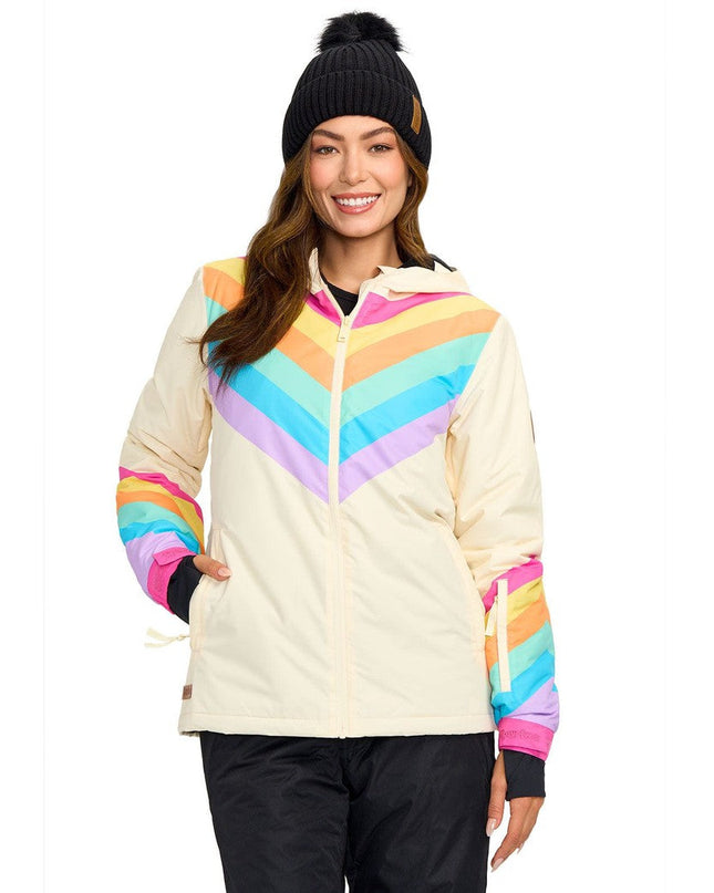 Women's Retro Rainbow Ski Jacket