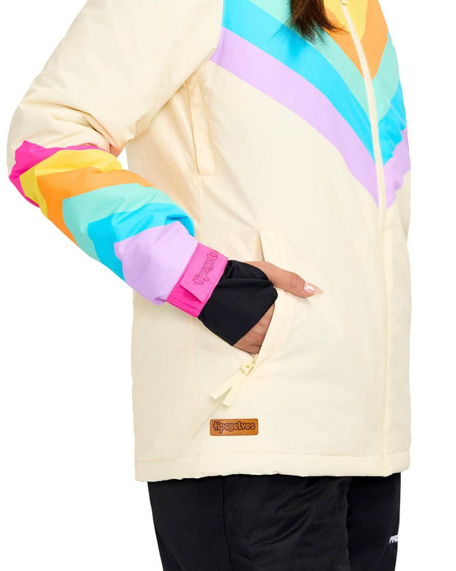 Women's Retro Rainbow Snow Jacket