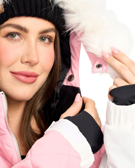 Women's Powder Pink Snow Jacket