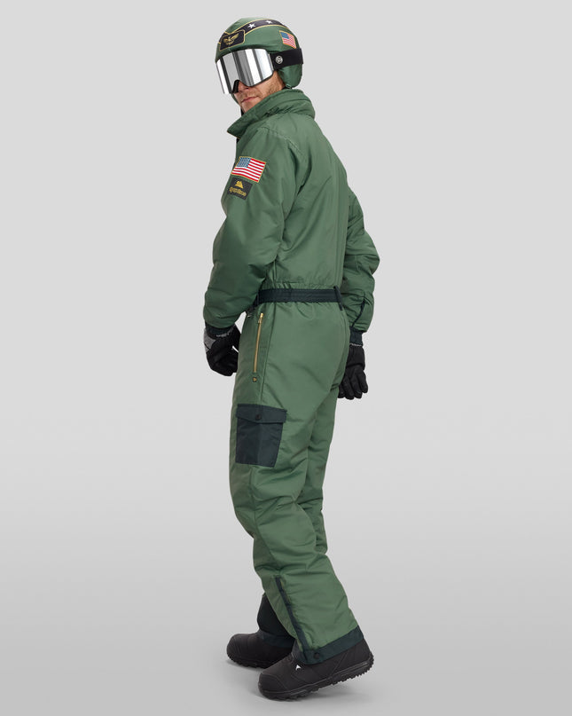 Men's Fighter Pilot Ski Suit and Helmet Cover