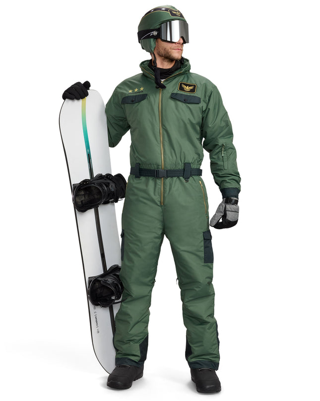 Men's Fighter Pilot Ski Suit and Helmet Cover