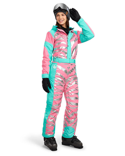 Women's Electric Zebra Ski Suit