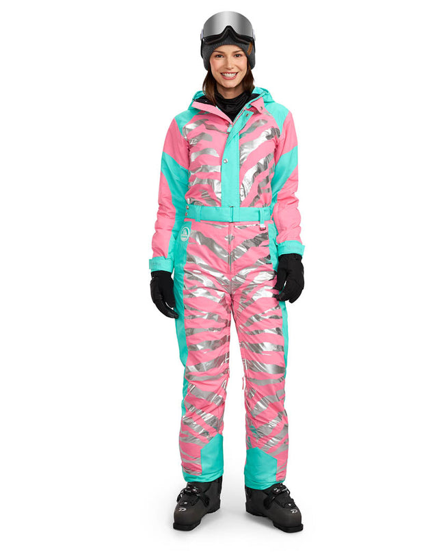 Women's Electric Zebra Ski Suit