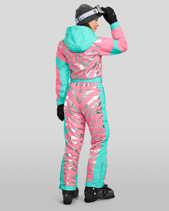 Women's Electric Zebra Ski Suit
