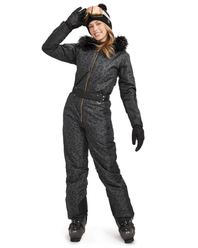Women's Midnight Leopard Snow Suit