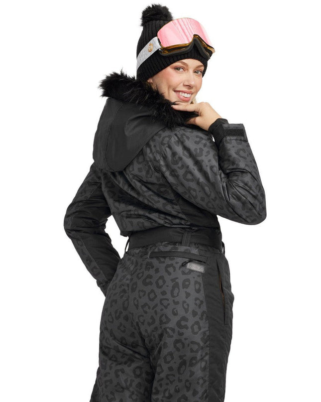 Women's Midnight Leopard Ski Suit