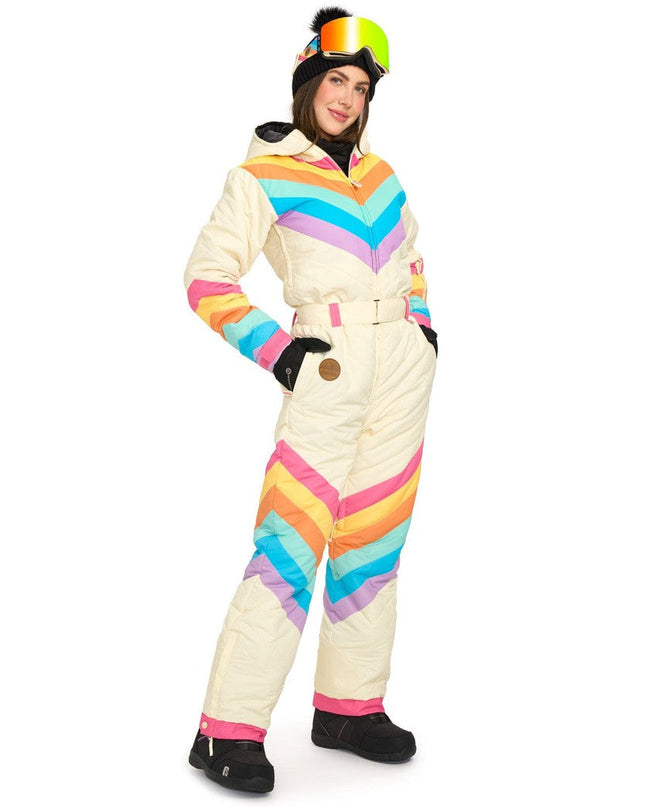 Women's Retro Rainbow Ski Suit