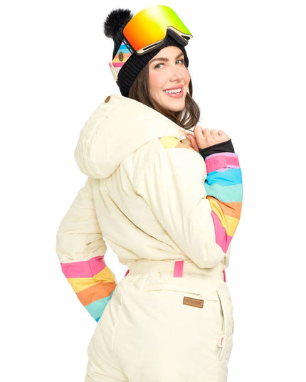 Women's Retro Rainbow Snow Suit