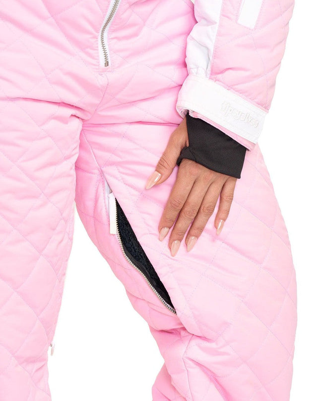 Women's Powder Pink Snow Suit