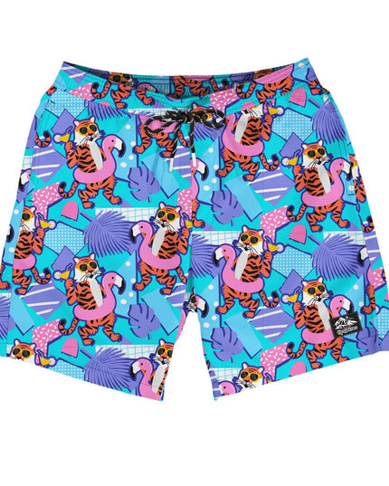 Cool Cats Stretch Swim Trunks - 7.5" Inseam
