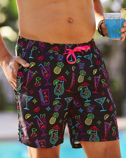 Neon Nightcap Stretch Swim Trunks - 7.5" Inseam