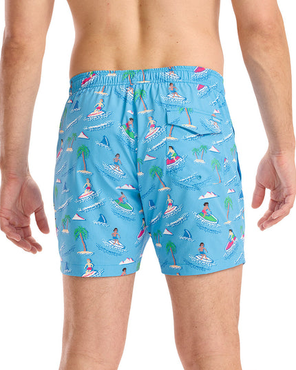 Aquaholic Stretch Swim Trunks - 6" Inseam