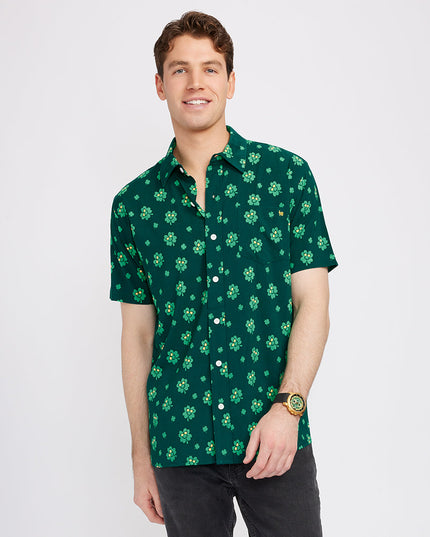 Men's Cool Clover Button Down Shirt