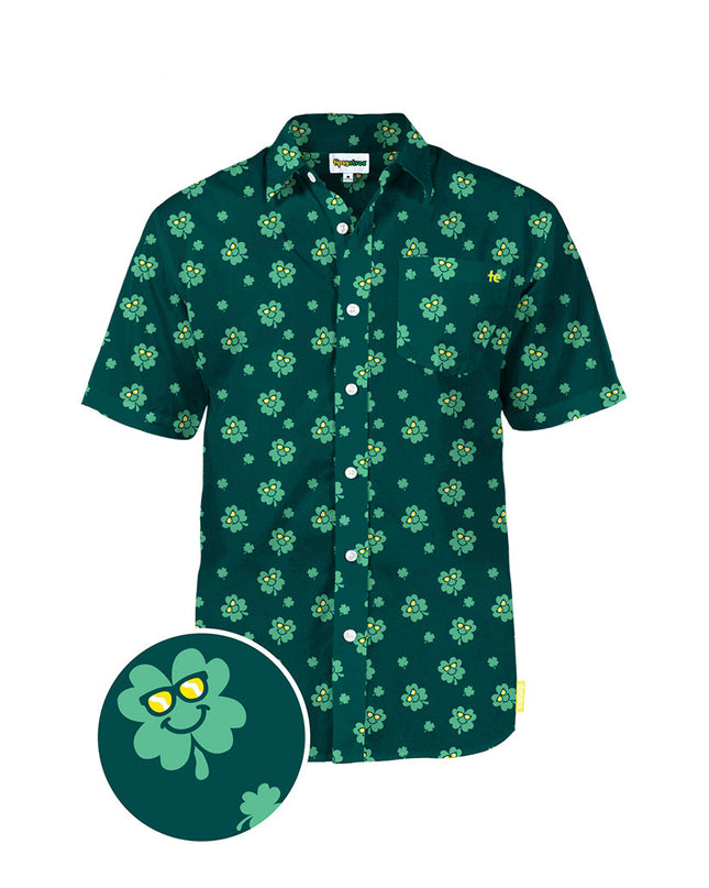Men's Cool Clover Button Down Shirt