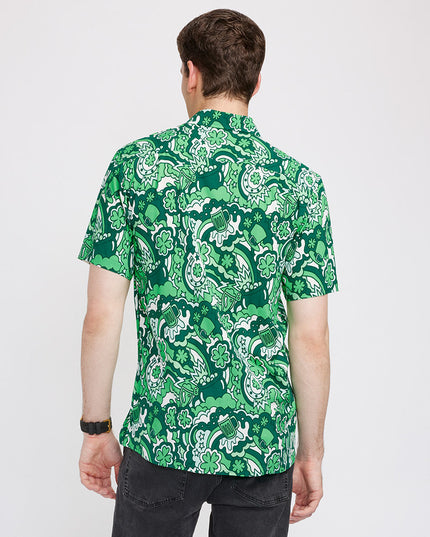 Men's Retro St. Paddy's Button Down Shirt