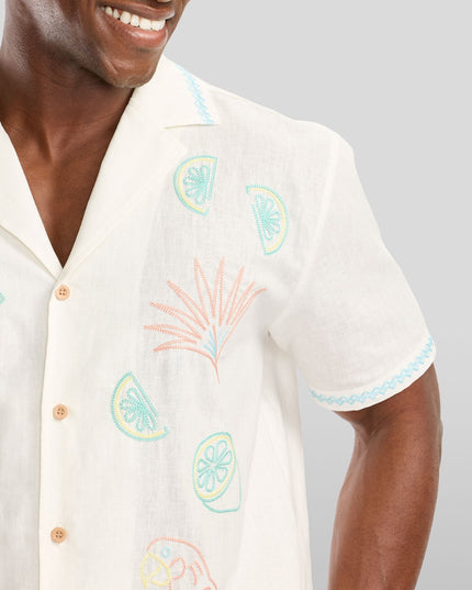 Men's Tequilin' Time Linen Cabana Shirt