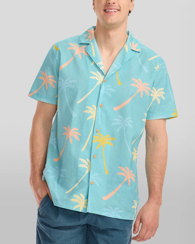 Men's Counting Palms Linen Cabana Shirt