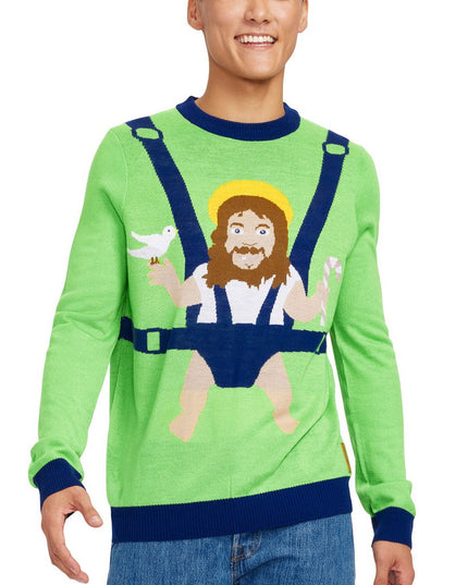 Men's Sweet Baby Jesus Ugly Christmas Sweater
