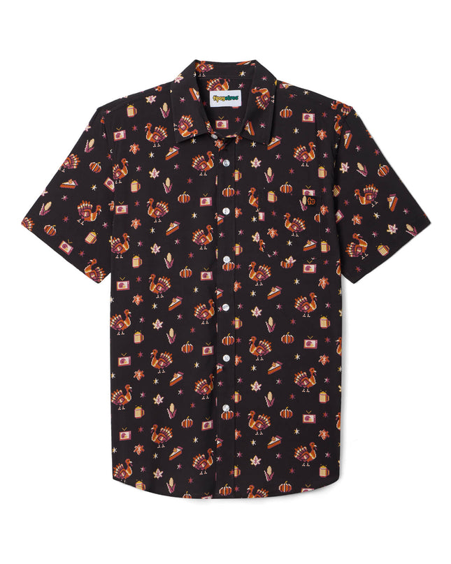 Men's 8-Bit Turkey Button Down Shirt